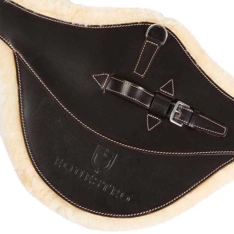 Englisch Equestro Bauch Protector mit Abnehmbarem Lammfell - 2899