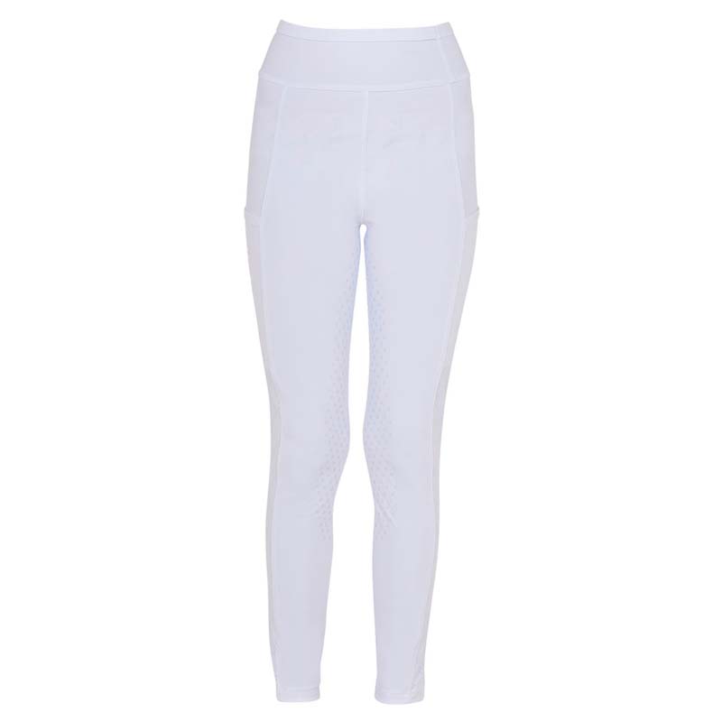 Equestro Sommer Reitleggings für Mädchen Full Grip - perforiertes Bein-Detail - 9788
