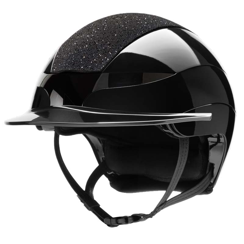 Equiline XANTO TOP SWAROVSKI Reithelm mit flexiblem schmalem Visier - 3231