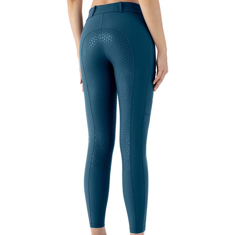 Equiline Damen-Reitleggings Modell Evrafh mit hohem Bund und Full Grip - 9256