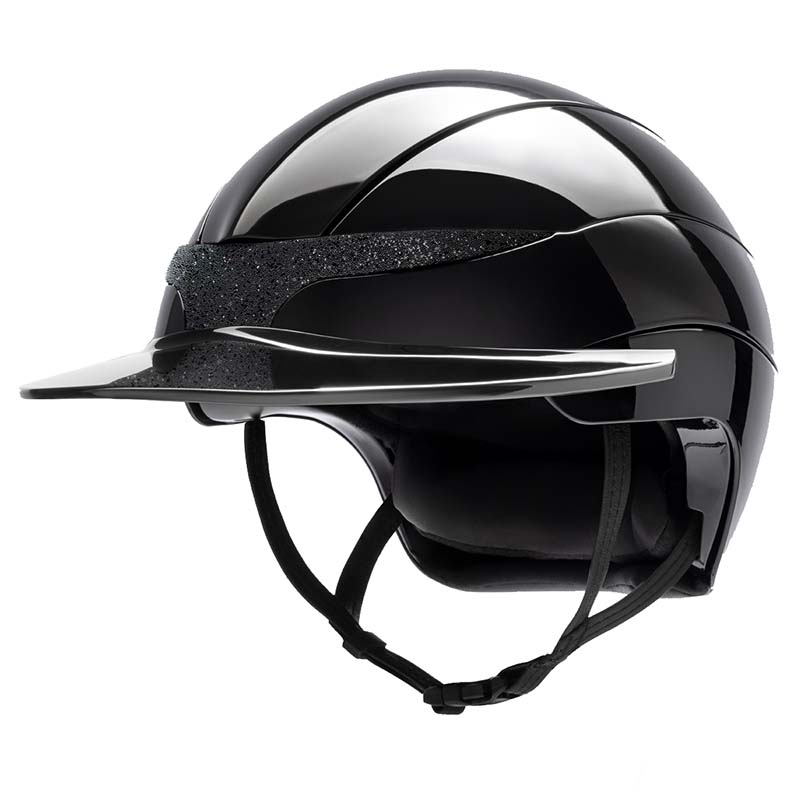 Equiline XANTO Reithelm mit Swarovski-Frontbesatz - Breite Visier - 3286