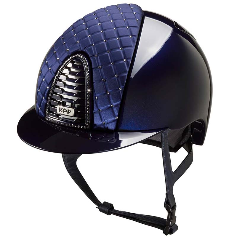 Kep italia reithelm cromo 2.0 polish mit swarovski und satin - milano cross kollektion 
