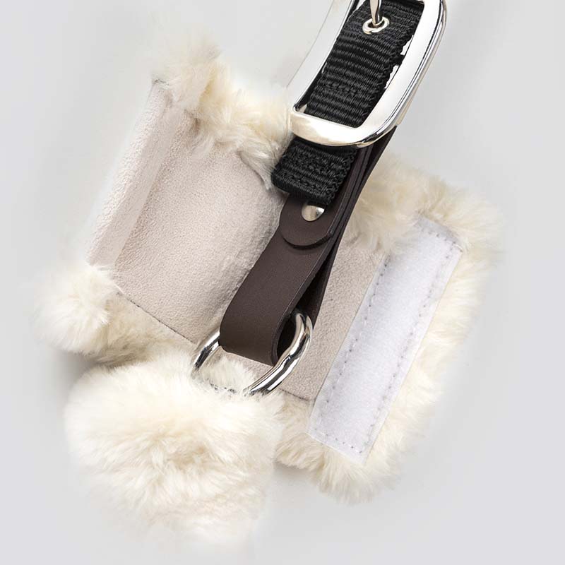 Equiline Nylonzaumzeug mit Ökologischer Lammfellpolsterung Modell Terris - 0302