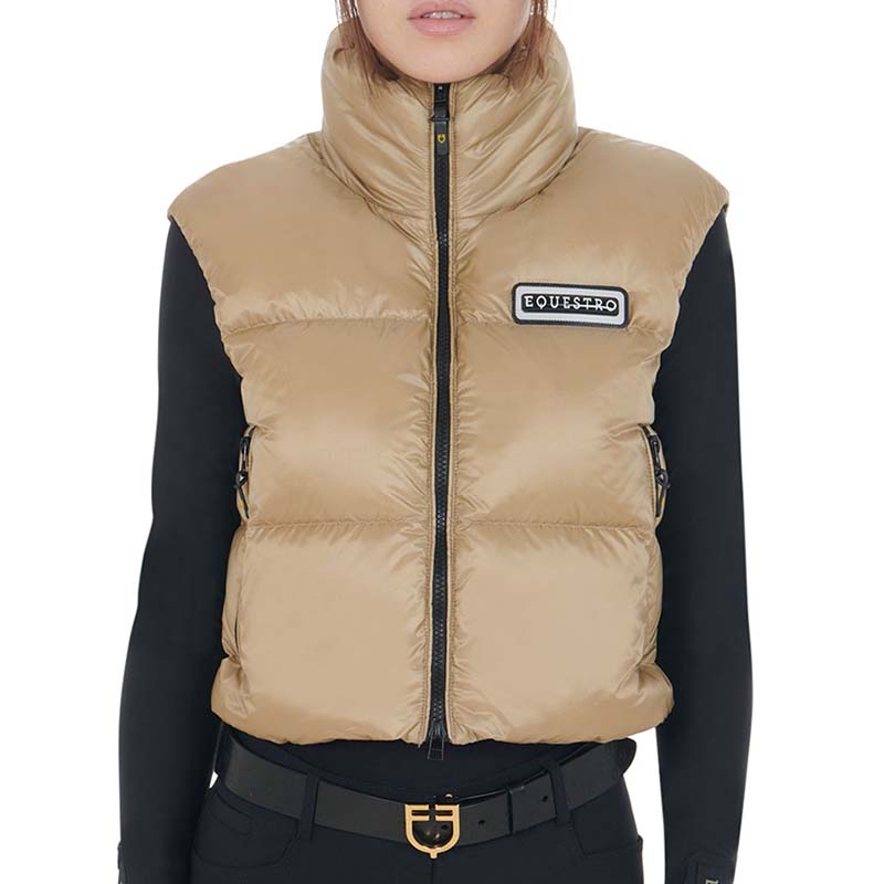 Equestro damen kurzsteppweste bomber-stil