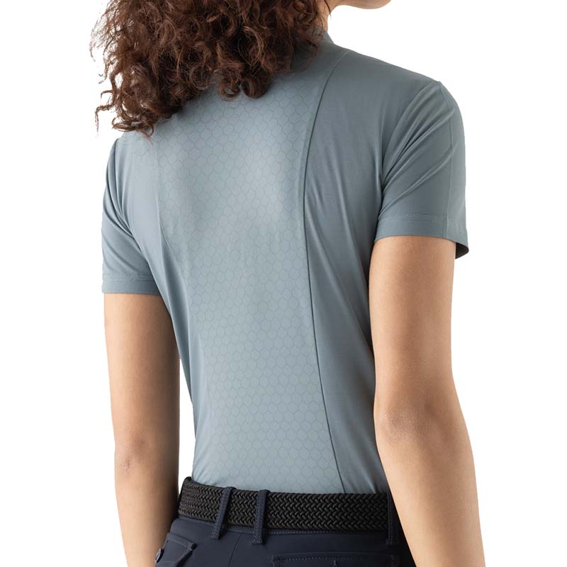 Trainings Damen Reitpolo Equiline Kurzarm für Sommer CRESTY - 9234