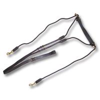 CHAMBON AUS LEDER CHETAK MIT GURTEN AUS NYLON
