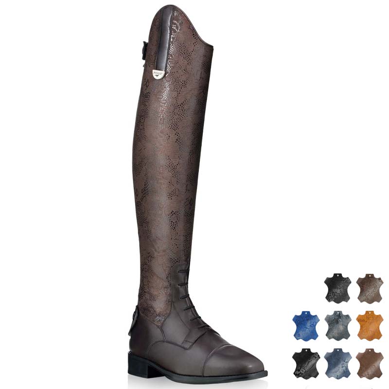 Stiefel Pioneer Fantasy Flower Leder Modell Ebe mit Spitzen