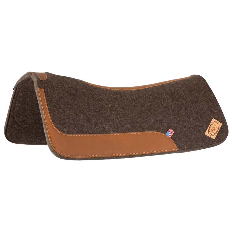 Pool's Westernschabracke aus Filz mit Leder - 5073