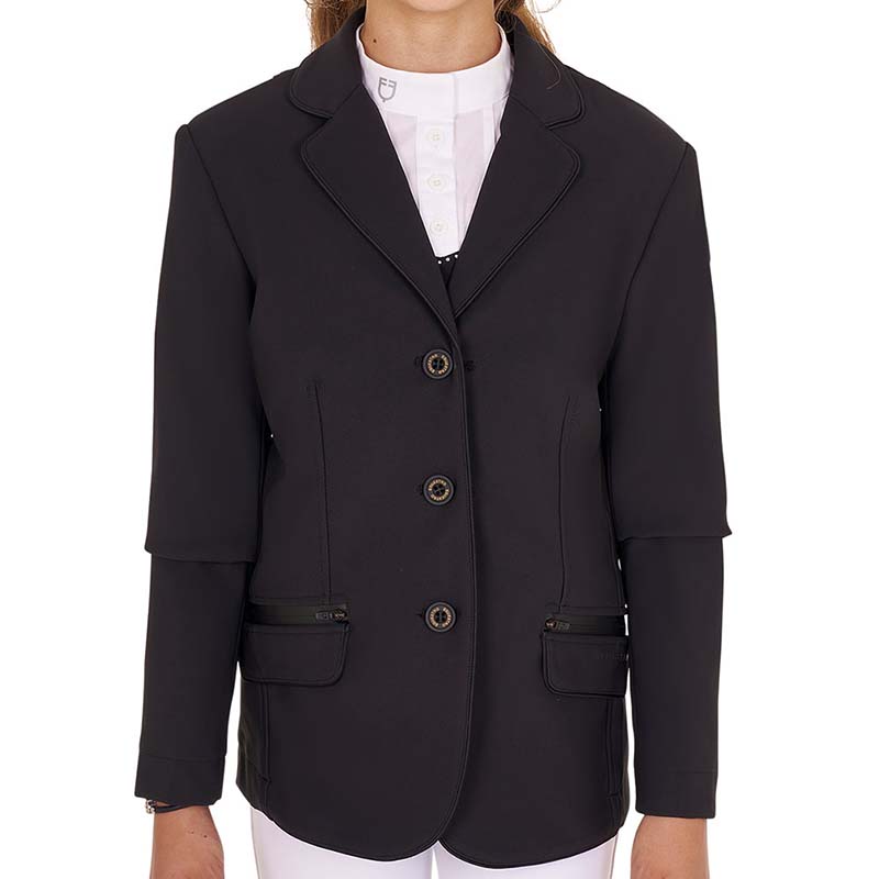 Equestro Turnierjacke für Mädchen aus wasserabweisendem Funktionsstoff - 9806
