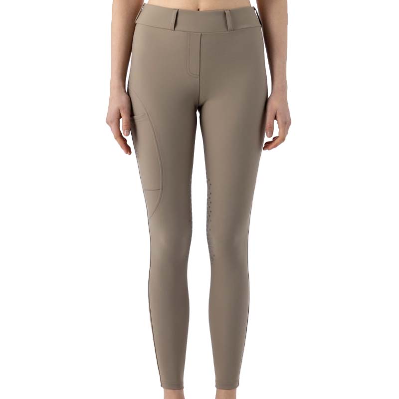 Damen reitleggings mit hohem bund equiline ednak knie-grip