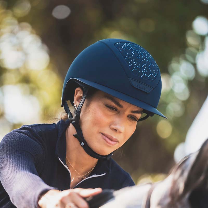 KASK Star Lady ANIMA Vibe Reithelm - Swarovski-Dekor auf der Helmschale - 3463