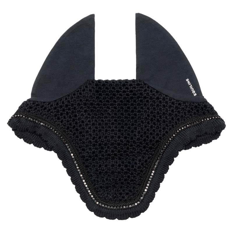 Equiline eq lustra fliegenhaube mit strass für pferde