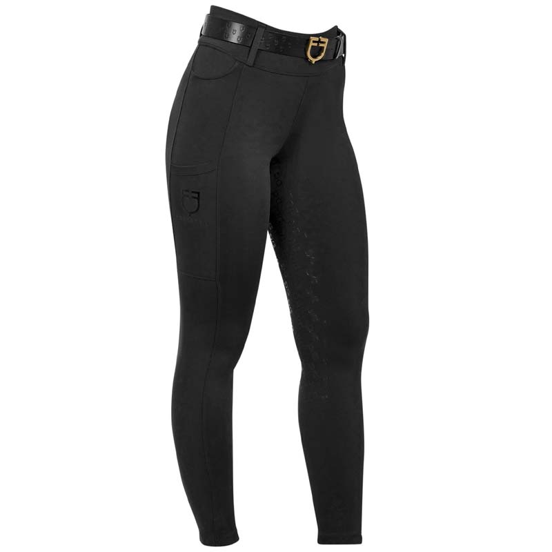 Equestro Damen Reitleggings mit Full-Grip, Hoher Bund und Gürtelschlaufen - 9765