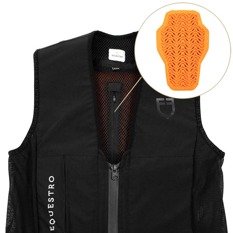 Unisex Airbag-Reitweste Equestro mit Level-2-Rückenprotektor - 2033