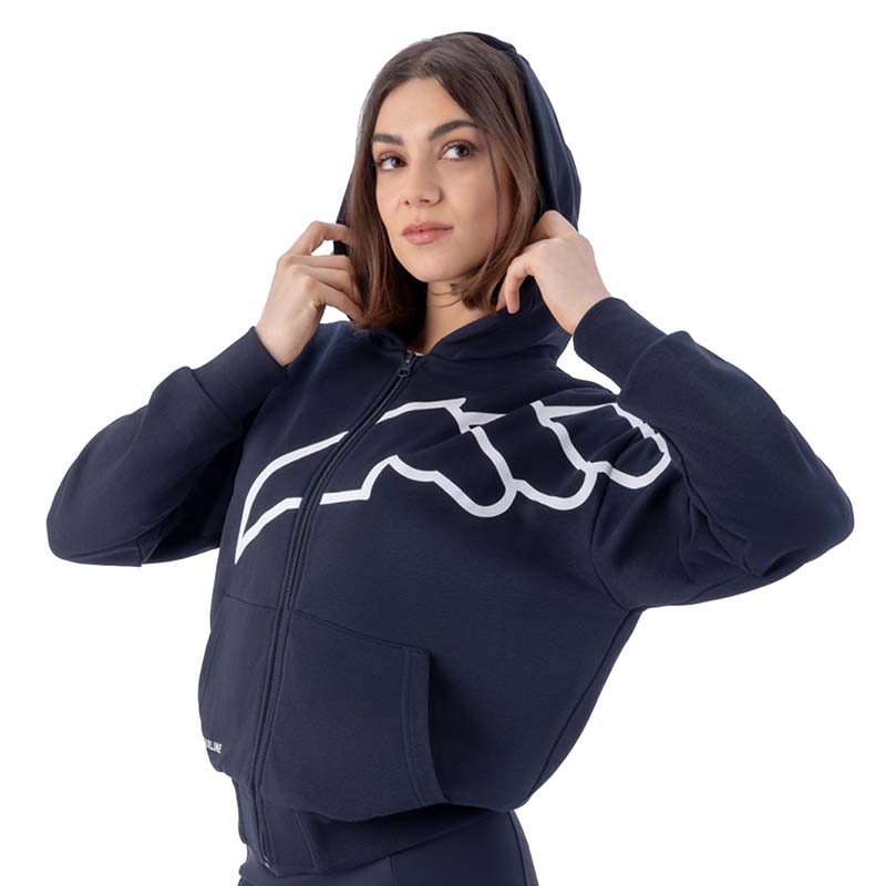 Equiline Damen Kapuzenjacke Baumwolle Full Zip CORGIA - 9221