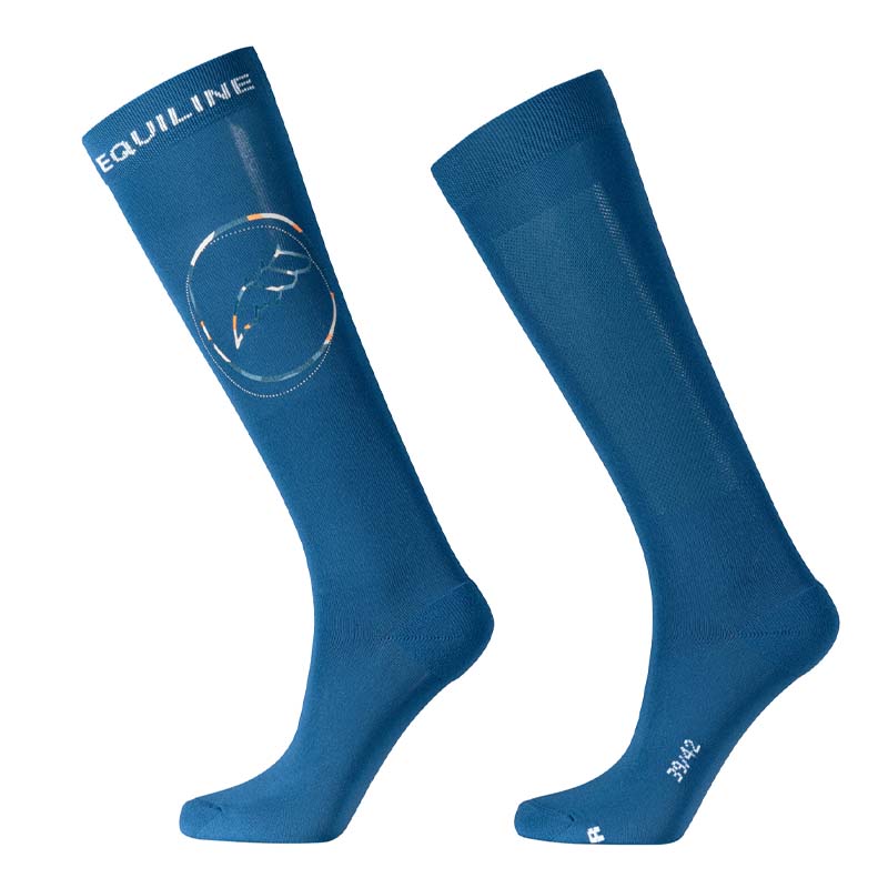 Equiline Damen-Reitsocken Modell Esido mit mehrfarbigem Logo - 9265