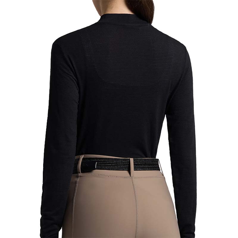 Cavalleria Toscana Damen Reitshirt aus technischer Wolle - 9557