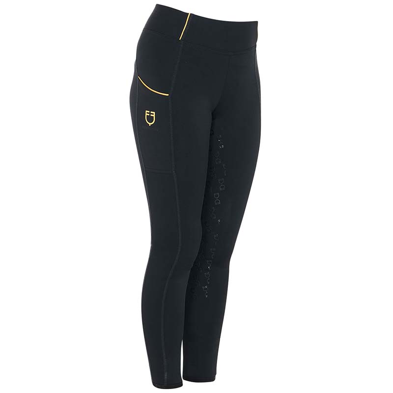 Equestro Winter Reitleggings für Mädchen mit Vollgrip und Fleecefutter - 9785