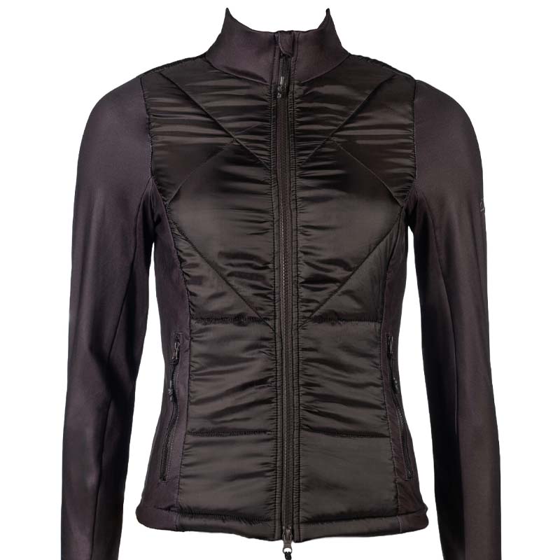 Atmungsaktive Jacke aus Nylon und Jersey für Damen und Mädchen HKM - 2179