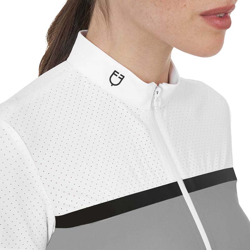 Equestro Ridertechnology Damen Wettbewerbspolo aus Perforiertem Stoff - 9931