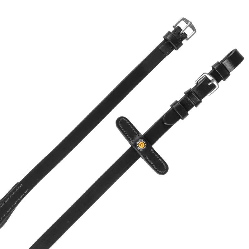 Equestro eventa englische zügel mit gummigrip und stoppern