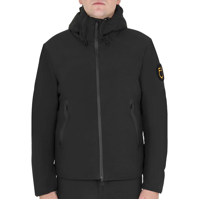 Wasserdichte, winddichte herrenjacke equestro aus technischem nylon