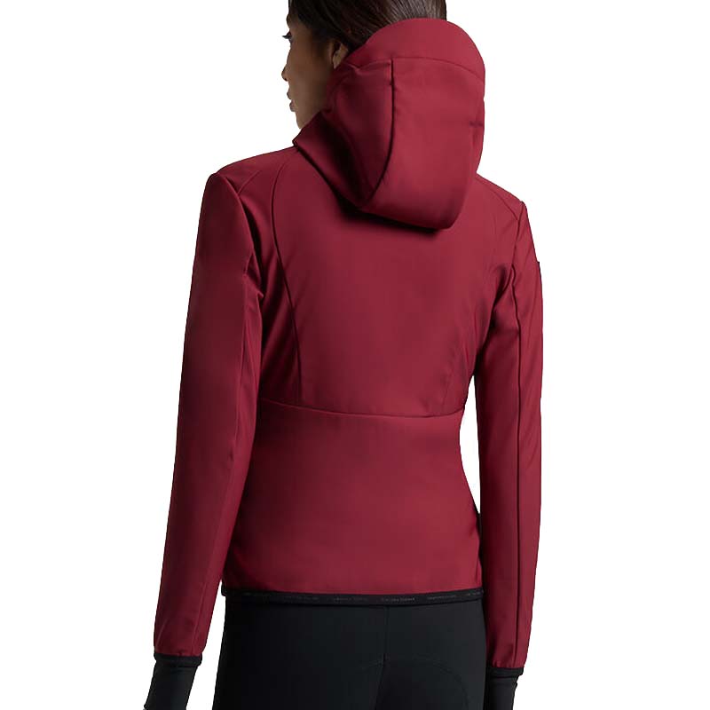 Cavalleria Toscana Damen-Softshelljacke mit Kapuze, Bordeaux - 9640