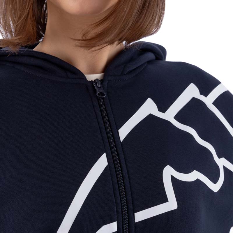 Equiline Damen Kapuzenjacke Baumwolle Full Zip CORGIA - 9221