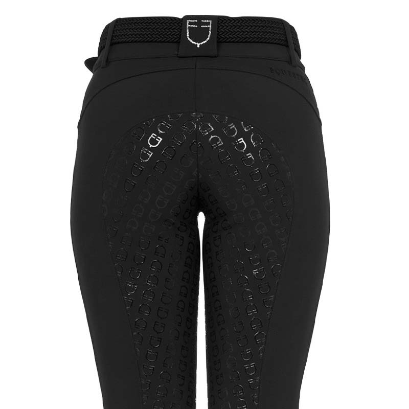 Damen Reithose Equestro Full Grip mit Strass - 9764