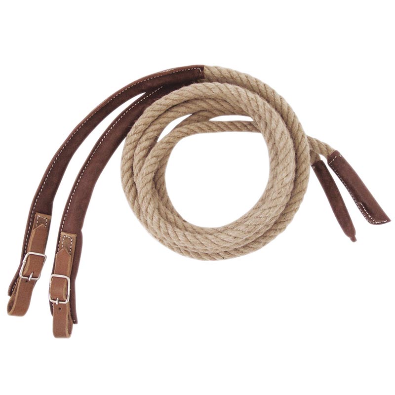 Seil reins fÜr maremmana zaumzeug mit leder - 0947
