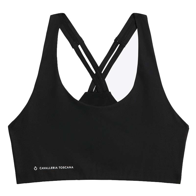 Sport-crop-top für damen von cavalleria toscana