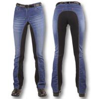 REITEN STRETCH DENIM DAMEN JEANS VERSTÄRKT MIT SUEDE
