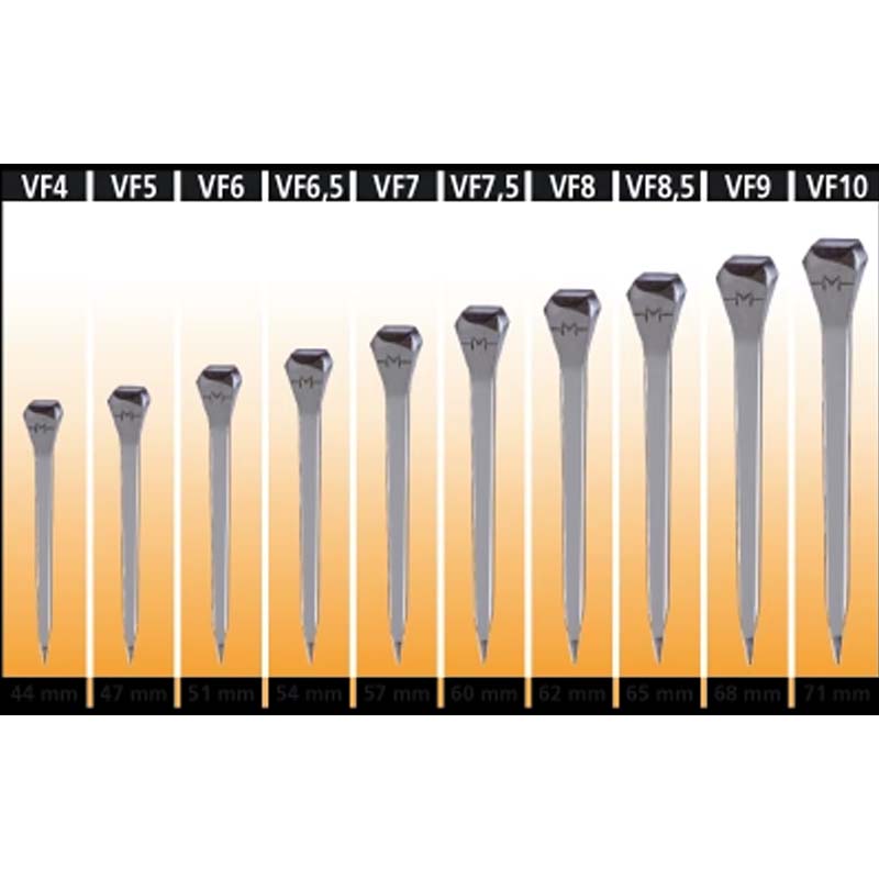 Mondial Nägel VF5 Maßnahme 47 mm - Verpackung 250 St. - 1184