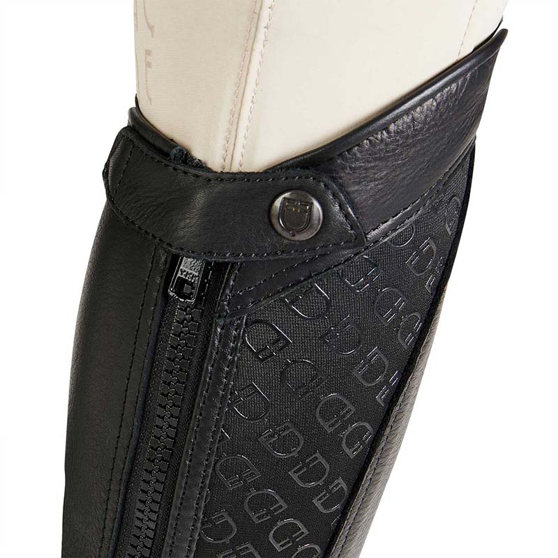 Equestro Unisex-Leder-Mini-Chaps VESPUCCI mit Logoeinsatz - 3551
