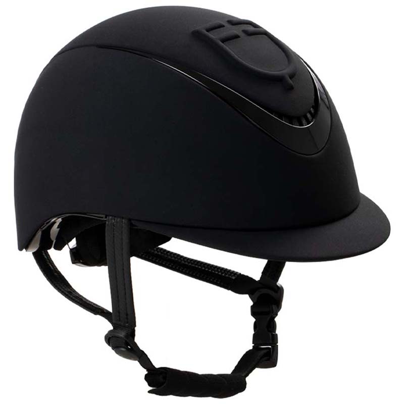 Equestro Unisex Reithelm mit Relief-Logo - 3219