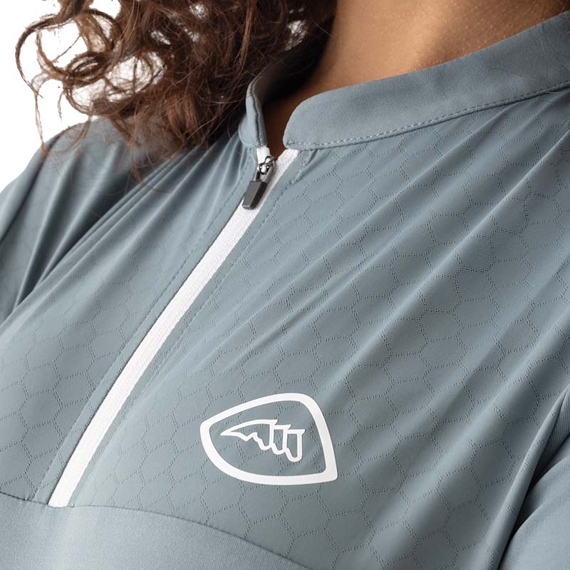 Trainings Damen Reitpolo Equiline Kurzarm für Sommer CRESTY - 9234