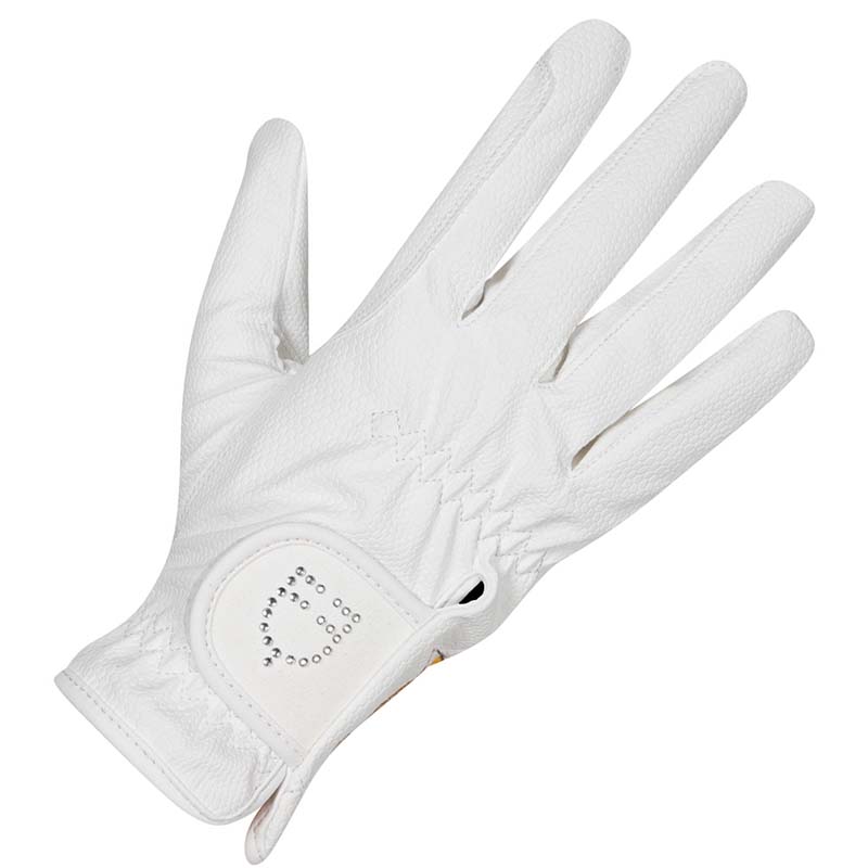 Damen Reithandschuhe Equestro mit Glitzer-Logo - 2194