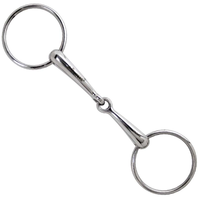 Jointed snaffle ring bit mit satin mundstÜck