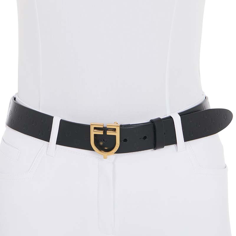 Ledergürtel mit Equestro-Logo-Schnalle - 9817