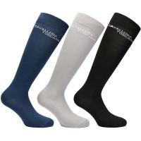 SET MIT 3 PAAREN UNISEX-REITSOCKEN CAVALLERIA TOSCANA JACQUARD