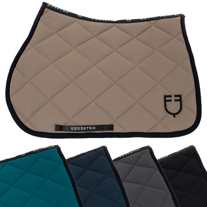 Springschabracke Equestro Black Line Edition mit Logo - 3609