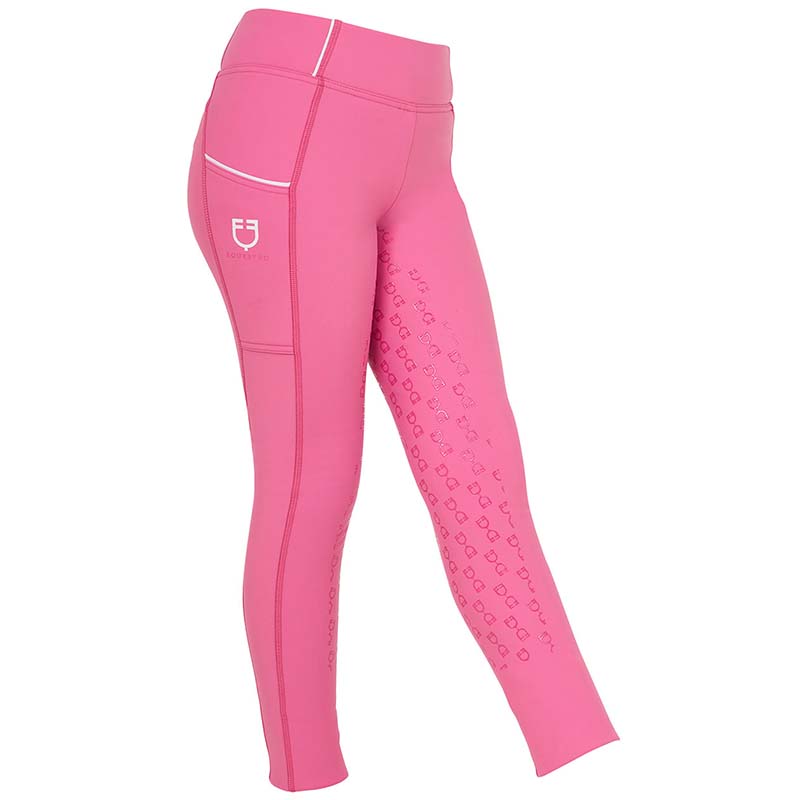 Equestro Winter Reitleggings für Mädchen mit Vollgrip und Fleecefutter - 9785