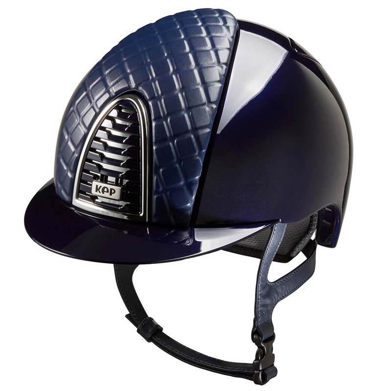 Kep italia cromo 2.0 polish reithelm mit leder - kollektion milano - 3433