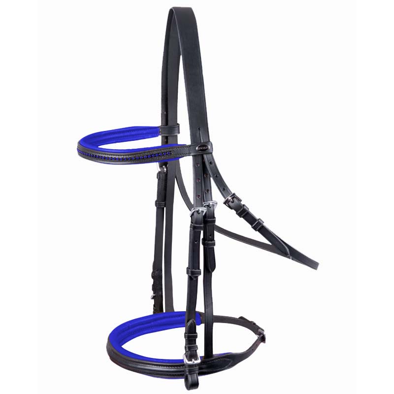 Englische Kandarenzaum Star Diamond mit Strass Verschiedene Farbe - 2330