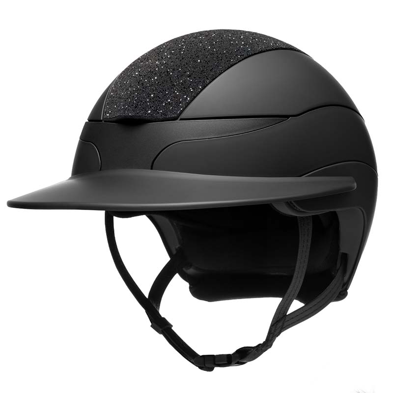 Equiline XANTO Reithelm mit Swarovski-Oberplatte - Großes Visier - 3235