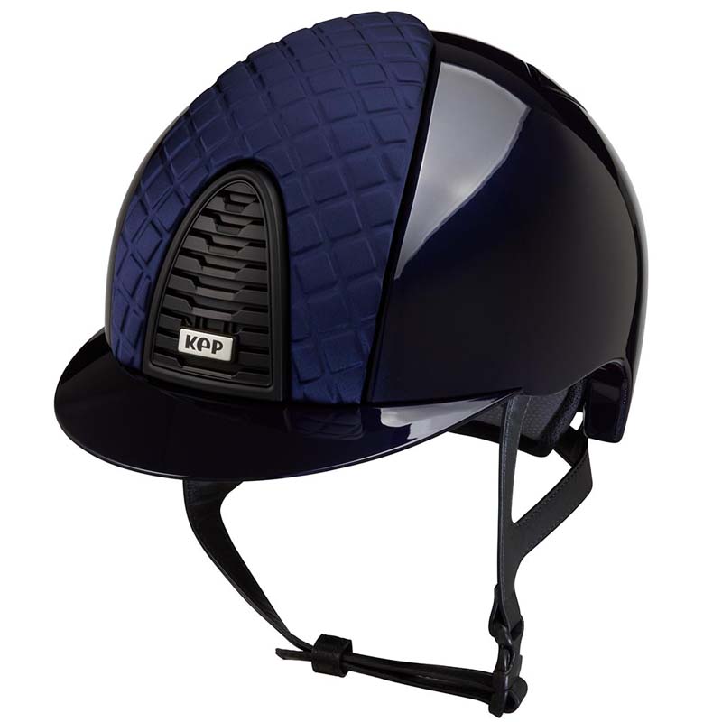 KEP Italia Cromo 2.0 Polish Reithelm mit Satin - Milano Kollektion - 3431