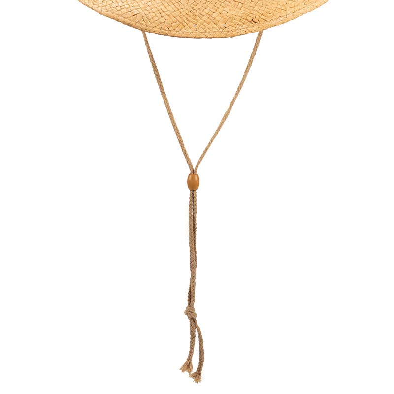 Westernhut BOULDER aus Papierstroh mit braunem Hutband - 4078