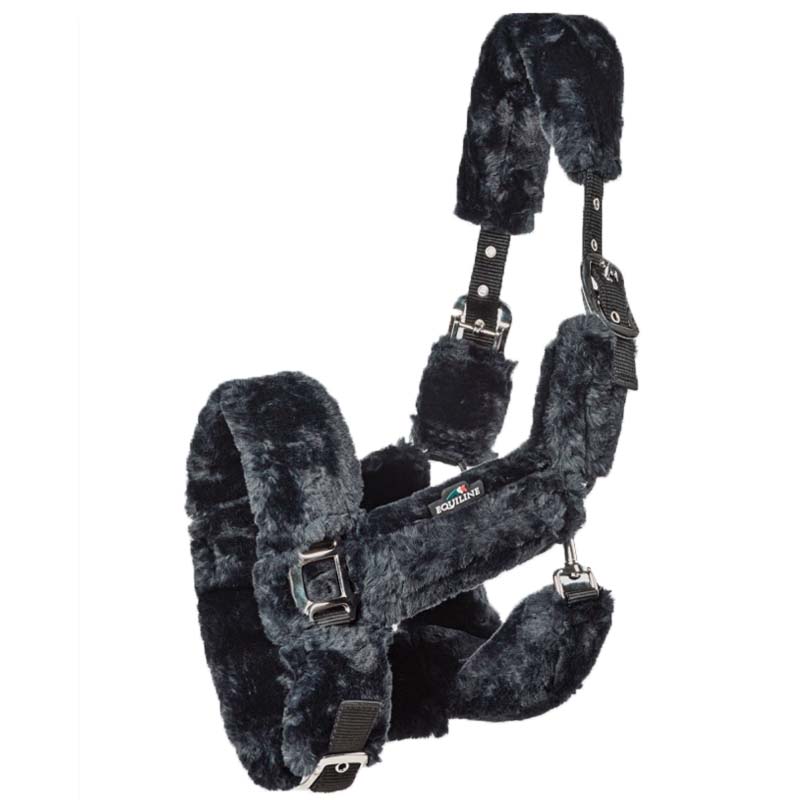 Equiline Nylonzaumzeug mit Ökologischer Lammfellpolsterung Modell Terris - 0302