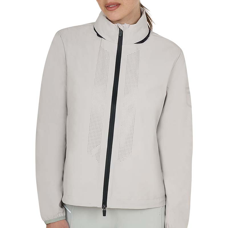 Damen softshelljacke equestro wasserdicht mit mikroperforationen und kapuze