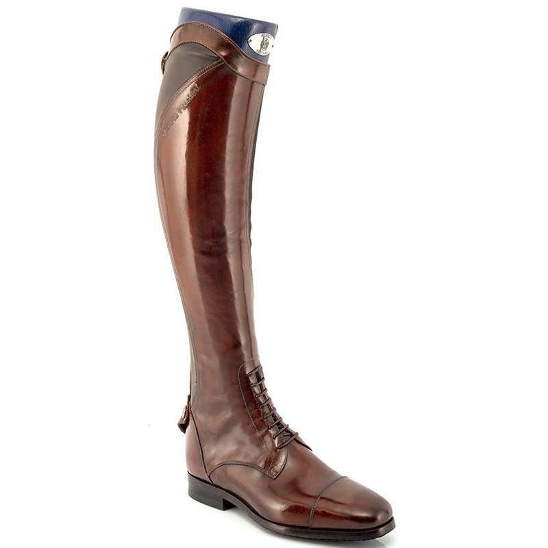 Reitende Stiefel Alberto Fasciani Modell 33080 Braun mit Schnüren - 3686